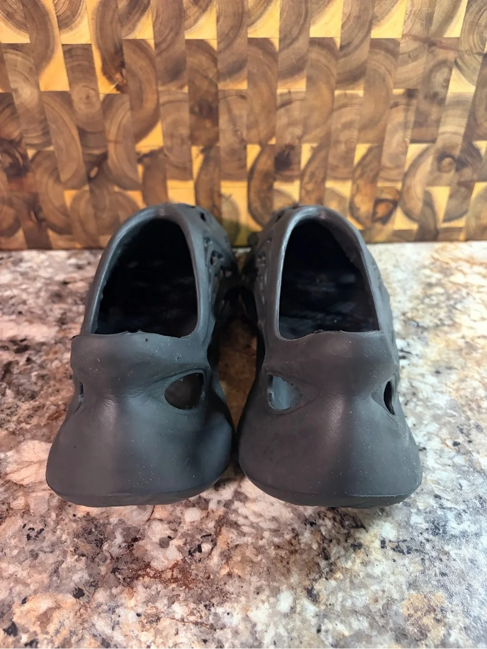 adidas Men's Black Foam Slip-On Ventilated Clog